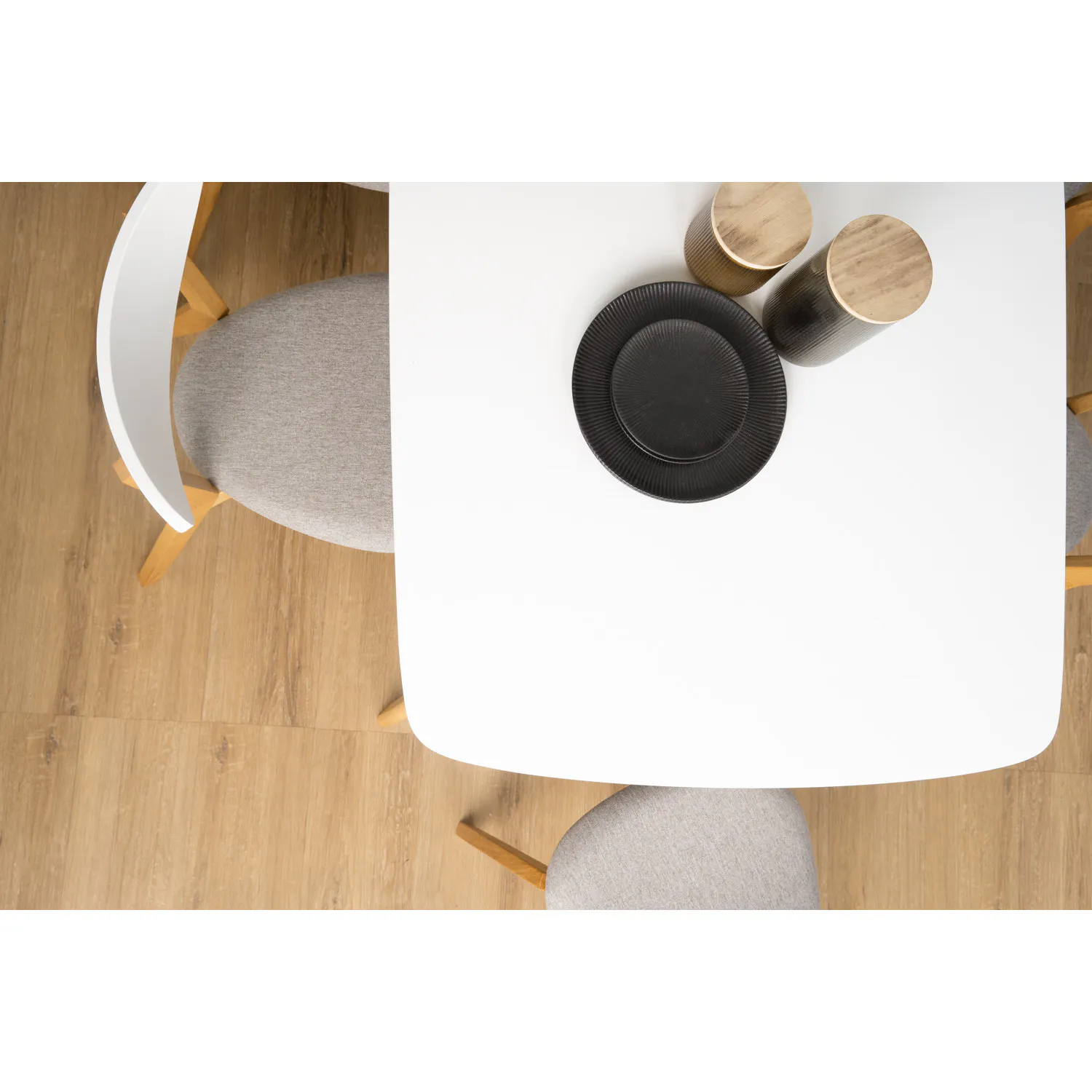 (As-is) Harold Dining Table 1.2m - Natural, White - 35 - 9