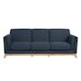 Elijah 3 Seater Sofa - Navy (Fabric) - 0