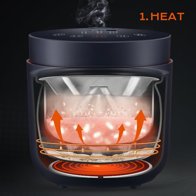 KITH Low-Sugar Rice Cooker 1L - 6