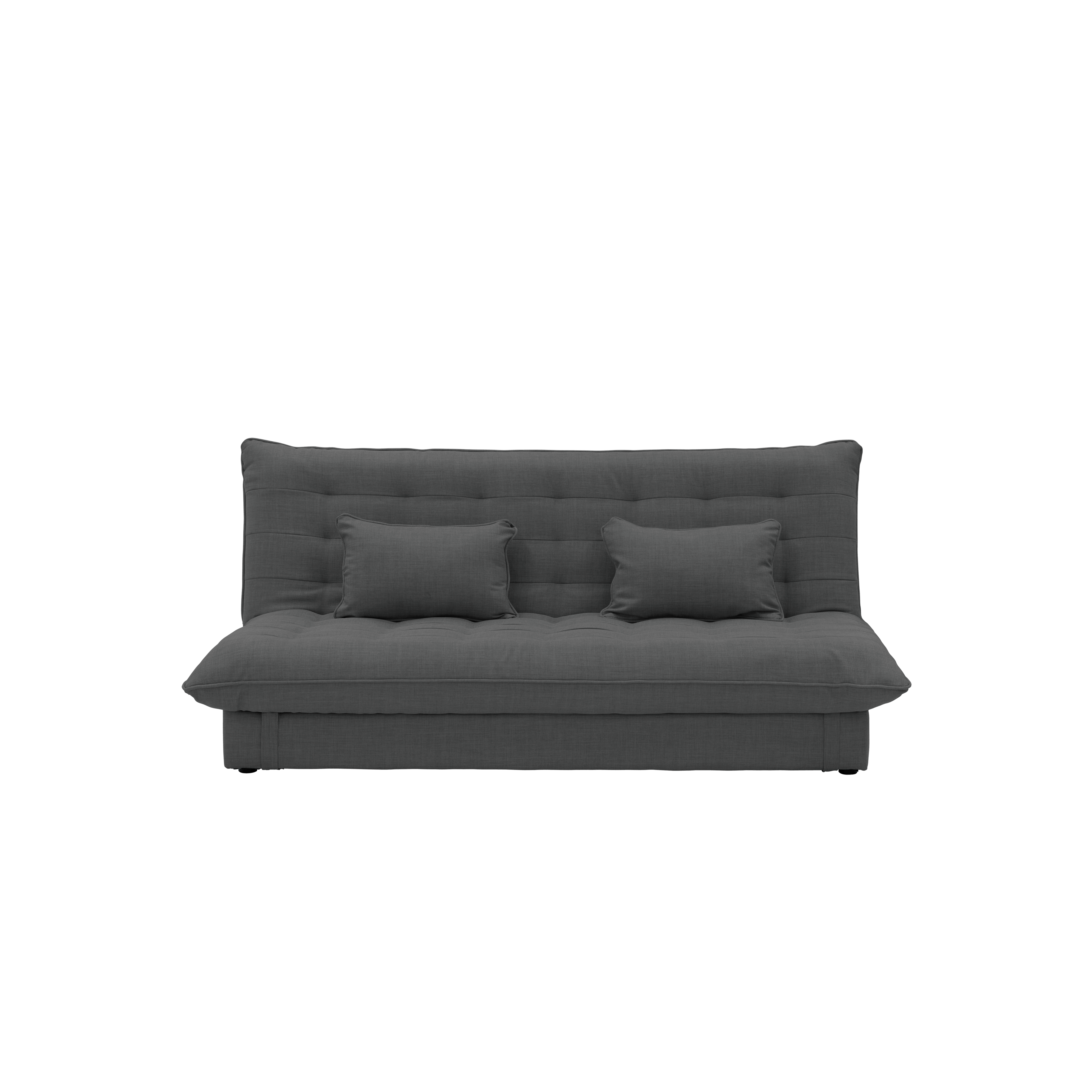 Tessa 3 Seater Storage Sofa Bed - Charcoal (Eco Clean Fabric)
