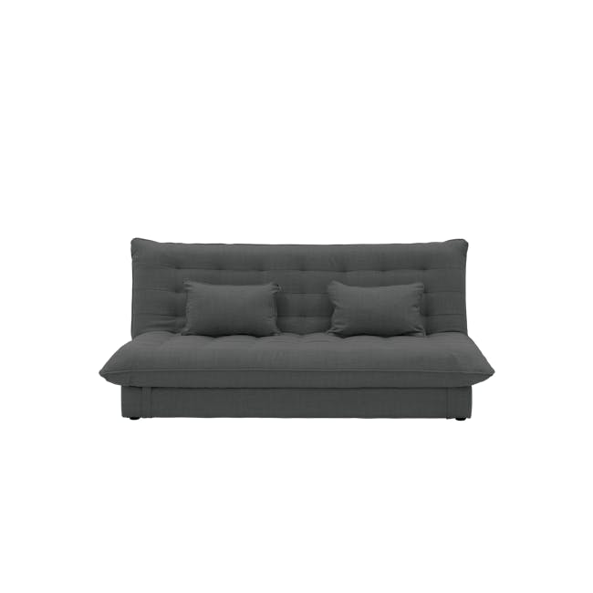 Tessa 3 Seater Storage Sofa Bed - Charcoal (Eco Clean Fabric) - 0