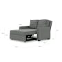 Arturo 2 Seater Sofa Bed - Pigeon Grey - 5