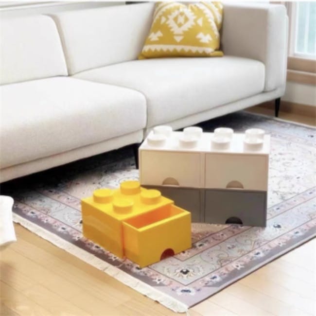 Skyler Building Block Stackable Storage Box - Blue - 6