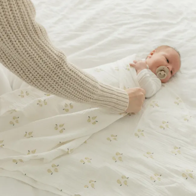 Soft Spot Soft Swaddle/Towel - Pear - 2