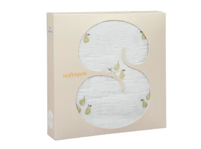 Soft Spot Soft Swaddle/Towel - Pear