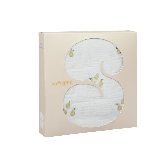 Soft Spot Soft Swaddle/Towel - Pear - 1