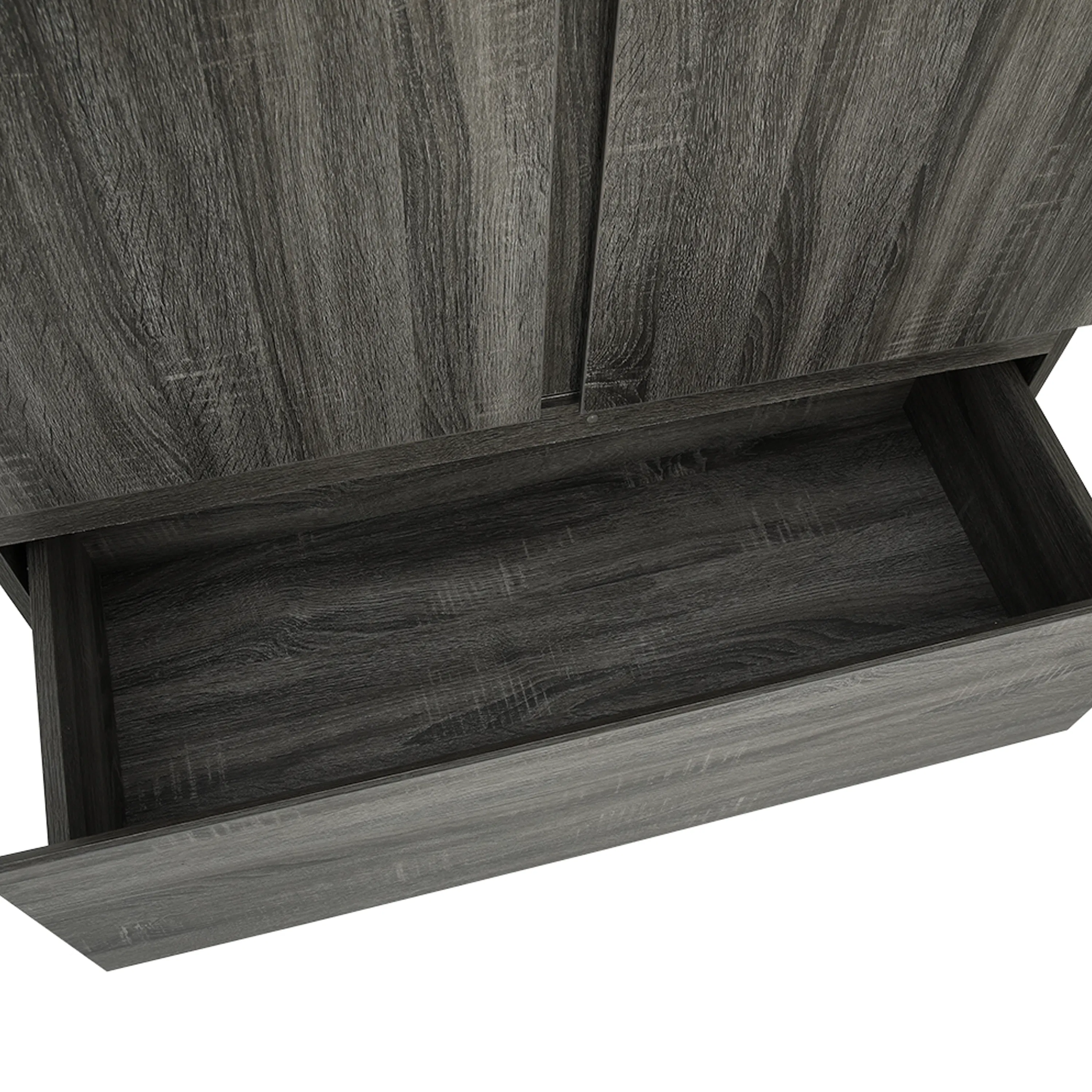 Firoh 2 Door Wardrobe with 1 Drawer - Grey Ash - 11