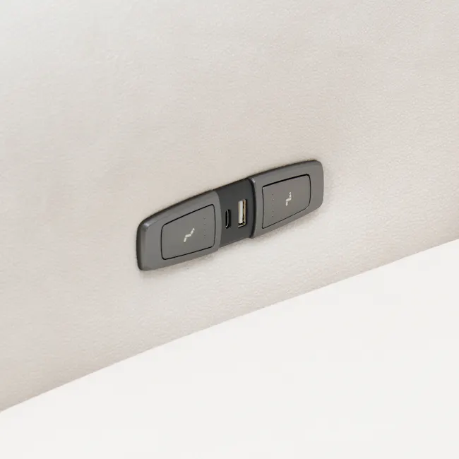 Forte Right Arm Power Sliding Extension Sofa Unit - Pearl River (Scratch Resistant) - 14