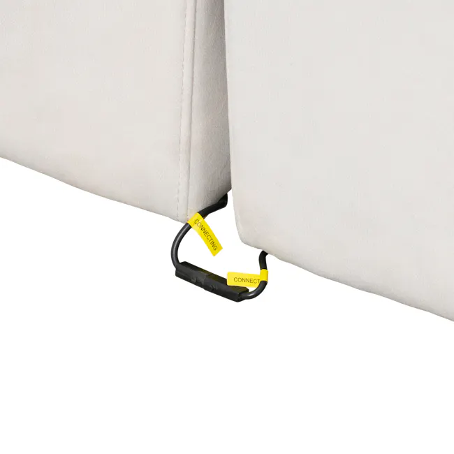 Forte Right Arm Power Sliding Extension Sofa Unit - Pearl River (Scratch Resistant) - 15
