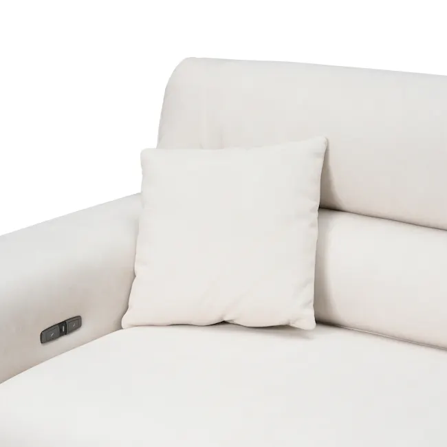 Forte Right Arm Power Sliding Extension Sofa Unit - Pearl River (Scratch Resistant) - 18