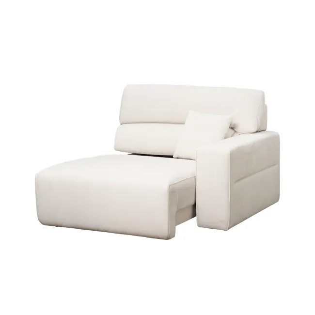 Forte Right Arm Power Sliding Extension Sofa Unit - Pearl River (Scratch Resistant) - 23