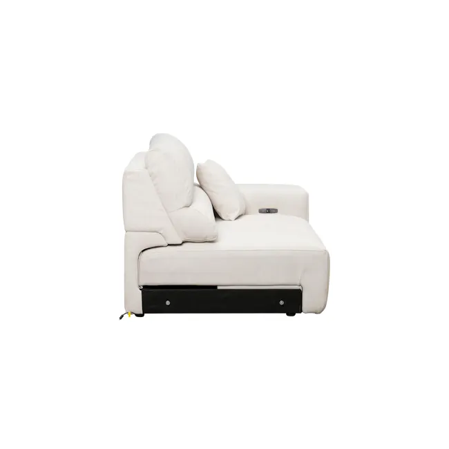 Forte Right Arm Power Sliding Extension Sofa Unit - Pearl River (Scratch Resistant) - 29
