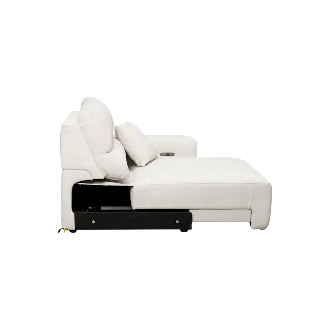 Forte Right Arm Power Sliding Extension Sofa Unit - Pearl River (Scratch Resistant) - 26