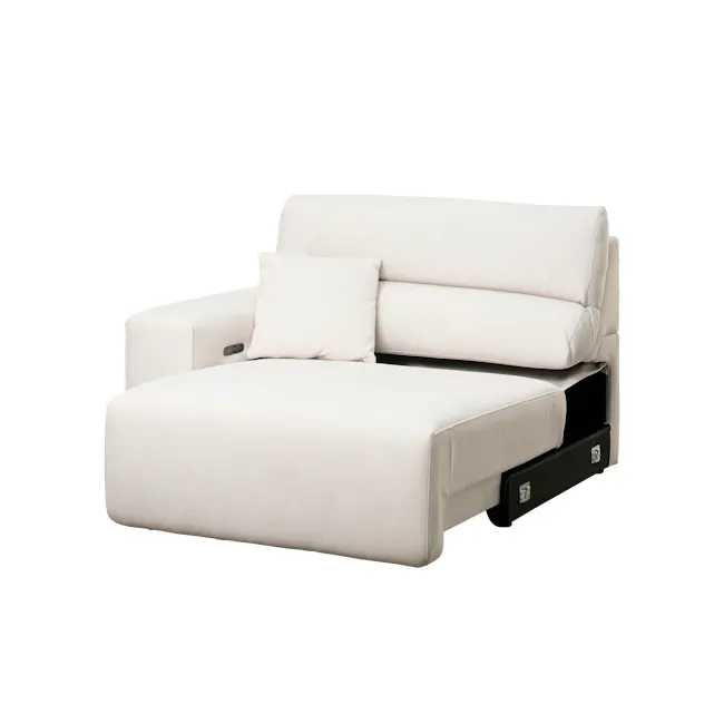 Forte Right Arm Power Sliding Extension Sofa Unit - Pearl River (Scratch Resistant) - 36