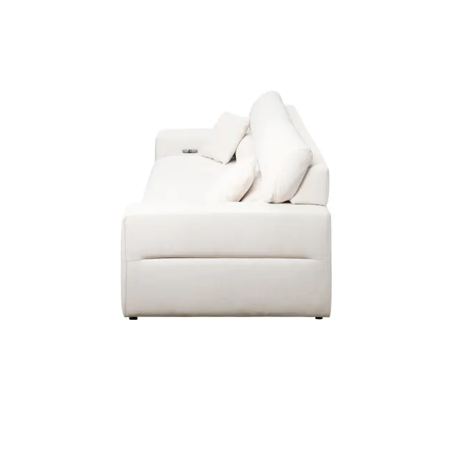 Forte Right Arm Power Sliding Extension Sofa Unit - Pearl River (Scratch Resistant) - 39