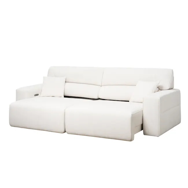 Forte Right Arm Power Sliding Extension Sofa Unit - Pearl River (Scratch Resistant) - 35