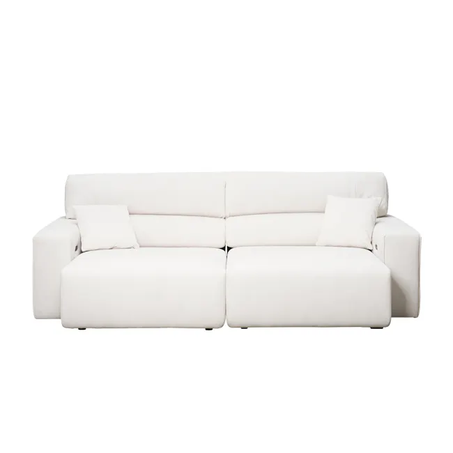Forte Right Arm Power Sliding Extension Sofa Unit - Pearl River (Scratch Resistant) - 42