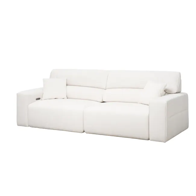 Forte Right Arm Power Sliding Extension Sofa Unit - Pearl River (Scratch Resistant) - 38