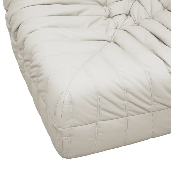 Hayward Corner Low Sofa - Taupe (Faux Leather) - 7
