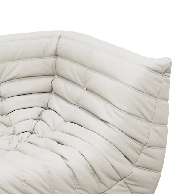 Hayward Corner Low Sofa - Taupe (Faux Leather) - 8