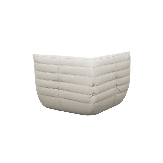Hayward Corner Low Sofa - Taupe (Faux Leather) - 3