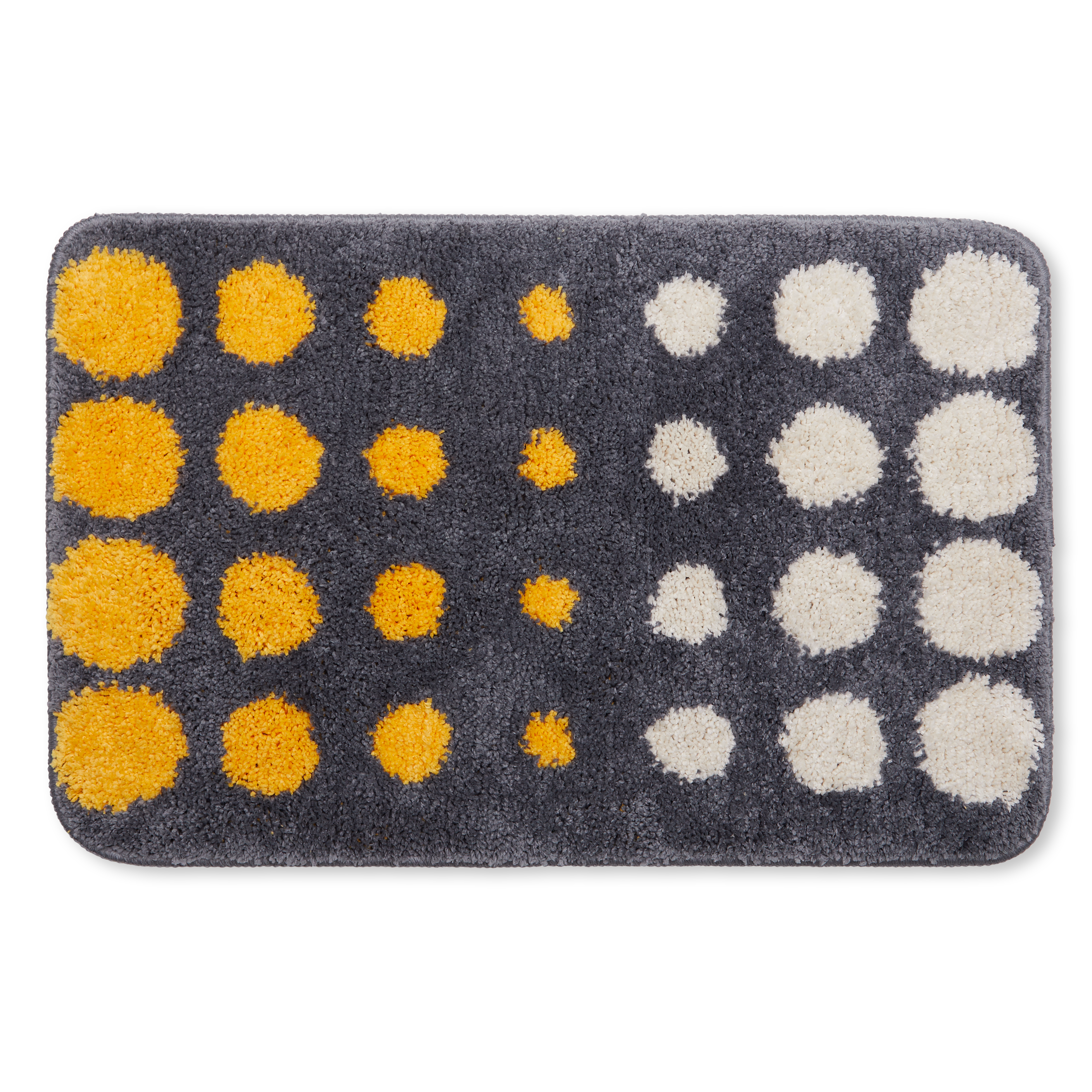 Retro Dots Floor Mat - Grey