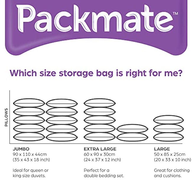 Pack Mate High Volume Cube Vacuum Storage Bags (2pc High Volume) - Large - 6