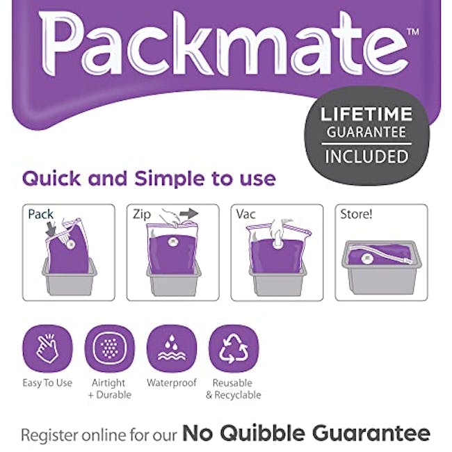 Pack Mate High Volume Cube Vacuum Storage Bags (2pc High Volume) - Large - 4