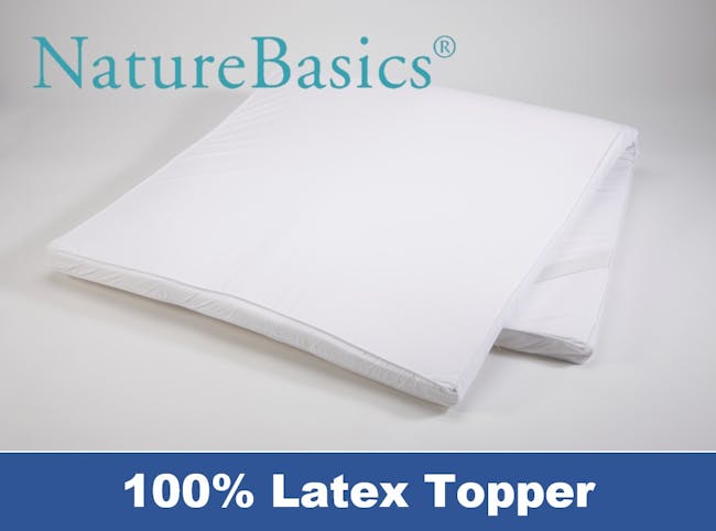 Nature Basics 100% Latex Mattress Topper (4 Sizes) - 2