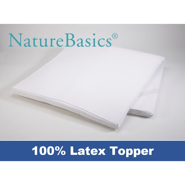 Nature Basics 100% Latex Mattress Topper (4 Sizes) - 0