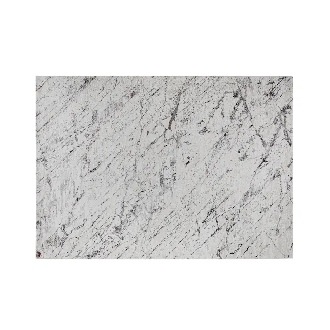 Vittoria Low Pile Rug - Marble (4 Sizes) - 1 - Marble texture, natural stone, granite pattern, white marble, gray veins