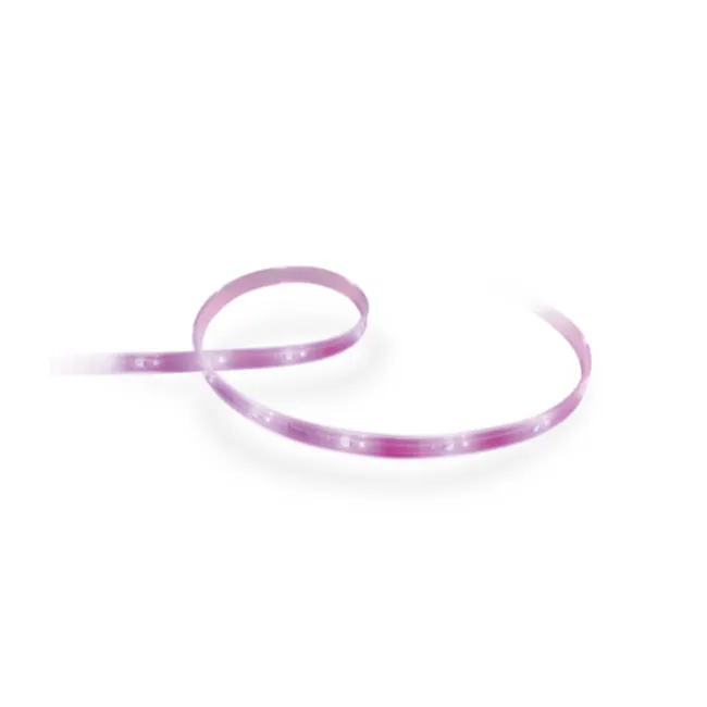 Philips Hue V4 Lightstrip Plus - 4 - Transparent silicone bracelet, Pink silicone band, Elegant silicone ring, Soft silicone