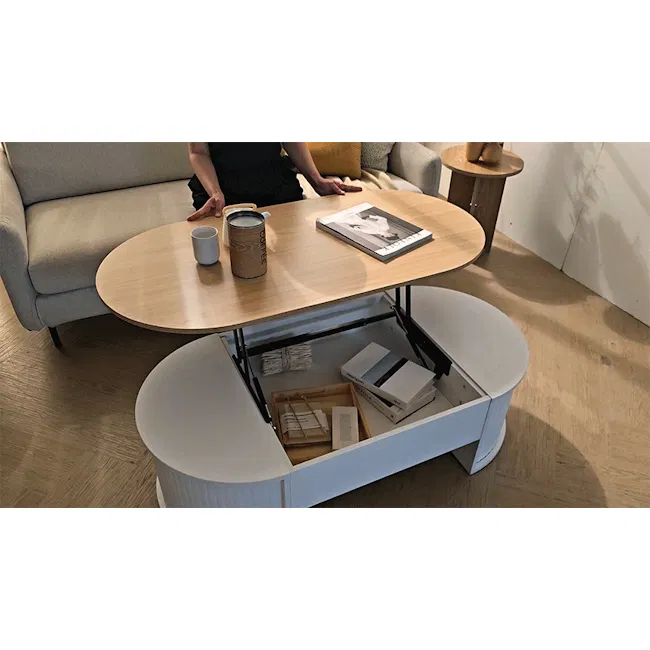 (As-is) Marche Lift-Up Storage Coffee Table 1.2m - White - 7 - 20