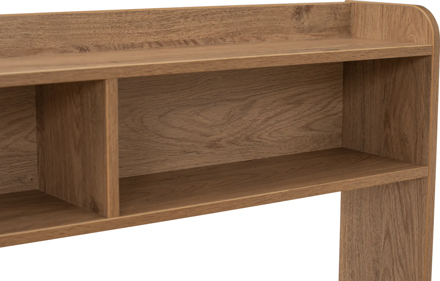 Herschel 2 Drawer Super Single Bed - Natural - 18 - Wooden shelf, minimalist design, natural wood grain, clean lines, simple