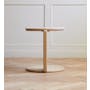 Blair Round Side Table - Oak (Sintered Stone) - 8