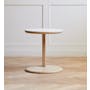 Blair Round Side Table - Oak (Sintered Stone) - 4