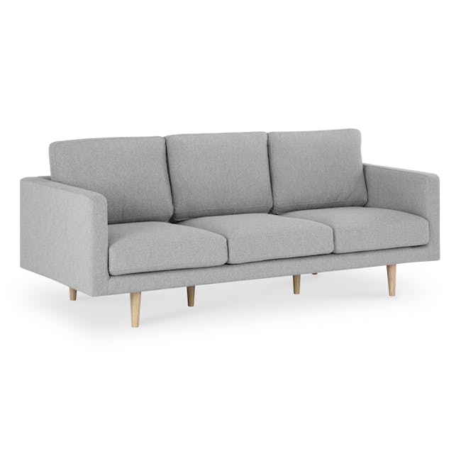 Declan 3 Seater Sofa - Oak, Ash Grey - 3