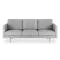 Declan 3 Seater Sofa - Oak, Ash Grey - 0