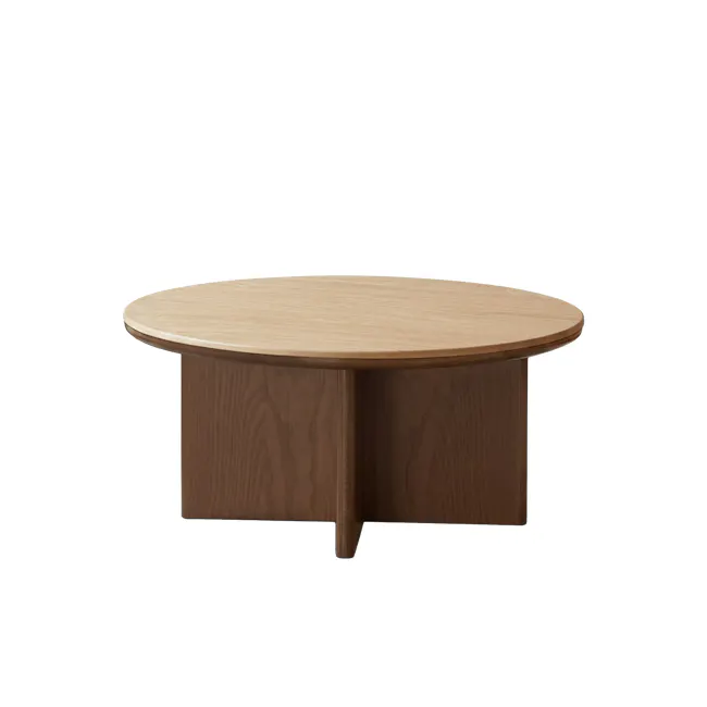 Maddie Round Coffee Table 0.75m - Travertine (Sintered Stone)