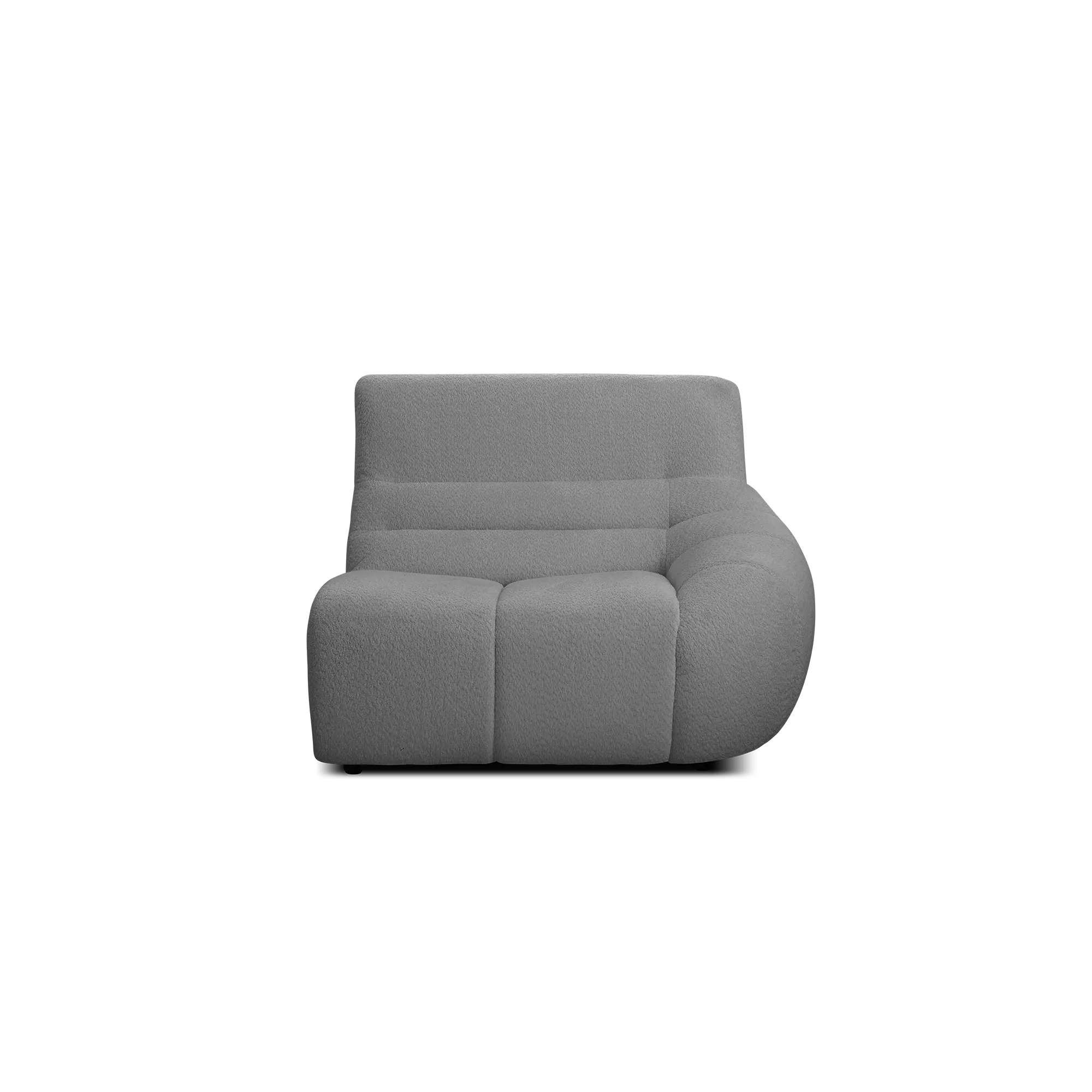 Tara 3 Seater Corner Extended Sofa - Dark Grey - 18