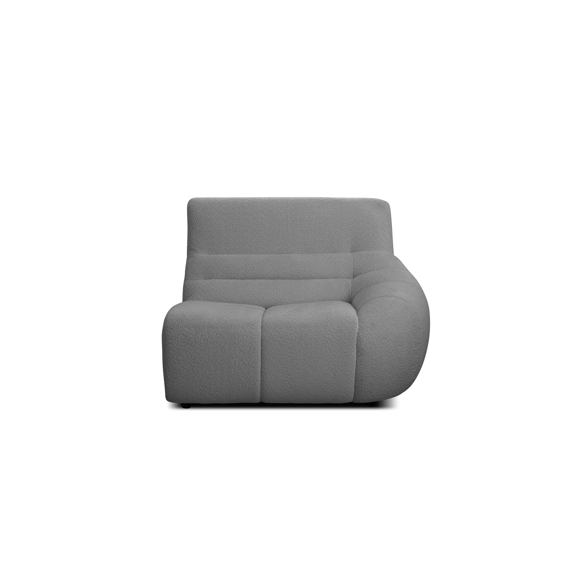 Tara Right Arm Sofa Unit - Dark Grey
