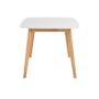 Allison Dining Table 1.2m in Natural, White 4 Linnett Chairs in White and Grey - 2
