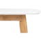 Allison Dining Table 1.2m in Natural, White 4 Linnett Chairs in White and Grey - 3