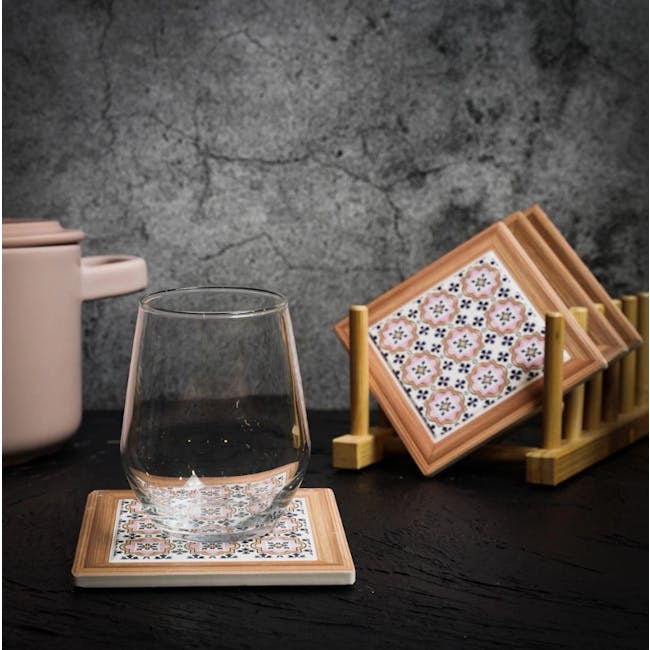 Peranakan Ceramic Cup Coaster - Esme - 1