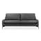 Wellington 3 Seater Sofa - Lead Grey (Faux Leather) - 0