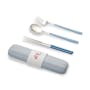 Table Matters Tango 3pc Portable Cutlery Set - Blue - 0