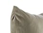 Alyssa Velvet Lumbar Cushion Cover - Taupe - 3