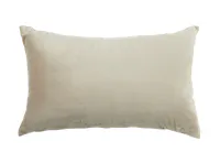 Alyssa Velvet Lumbar Cushion - Taupe