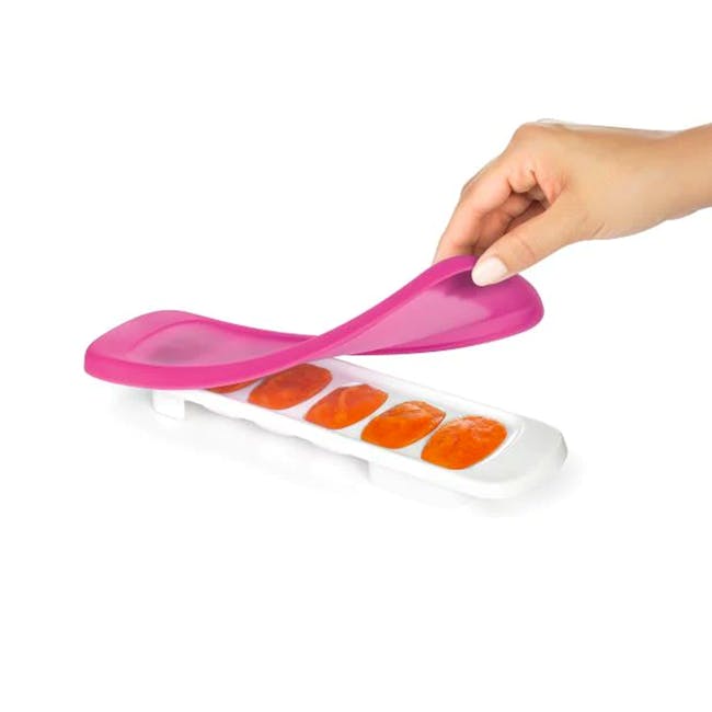 OXO Tot Baby Food Freezer Tray With Silicone Lid 1pc - Pink - 1
