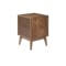 Elias King Bed in Walnut with 2 Kyoto Bottom Drawer Bedside Tables in Walnut - 12